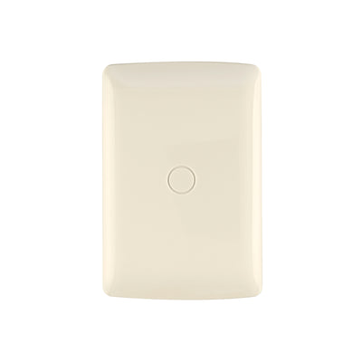 Placa De ABS Ciega, Línea Italiana, Color Marfil, Volteck 46144