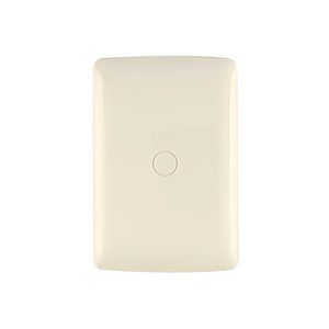 Placa De ABS Ciega, Línea Italiana, Color Marfil, Volteck 46144