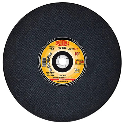 Disco Abrasivo para Corte de 10 x 1/8 x 1 Austromex 736