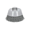 Carda Copa 5" Alambre Ondulado Fino, Multi-Rosca, Truper 100859