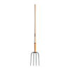 Bieldo Para Paja, 4 Dientes, Mango Largo 48", Truper 11003
