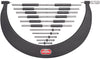 Jgo de micrómetros de yunque intercambiables tipo arco tubular  12-18" Starrett 724LZ-18