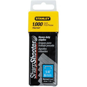 Grapas para Trabajo Pesado 1/4" Stanley TRA704T