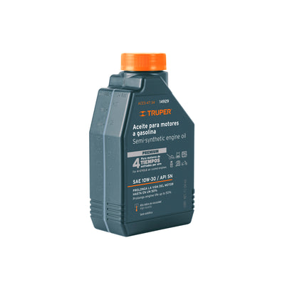 Aceite Semi-Sintético, 4 Tiempos, 1000ml (34 Oz), Truper 14929
