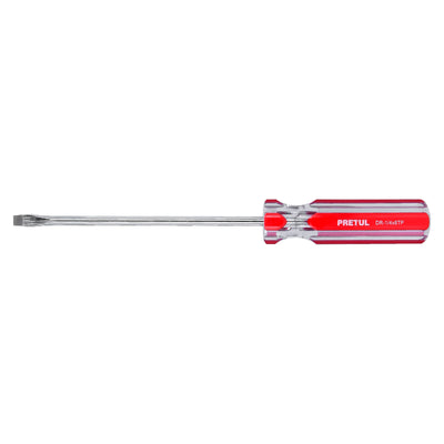 Desarmador Plano 1/4 x 6' Mango de PVC, Pretul 21462