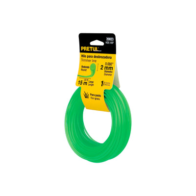 Rollo De Hilo Para Desbrozadora, 2 mm x 15 m, Pretul 20023