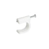 Grapa para cable coaxial 8 mm blanco 20 piezas Surtek GRAC8