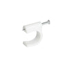 Grapa para cable coaxial 16 mm blanco 20 piezas Surtek GRAC16