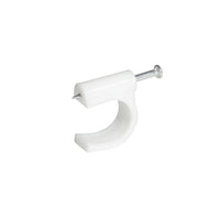 Grapa para cable coaxial 16 mm blanco 20 piezas Surtek GRAC16