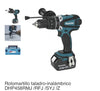 Rotomartillo Atornillador 1/2", V.V.R. 2 Vel. 0-400 0-2,000 RPM S/Bat y Carg C/Luz Freno, 18V, Makita DHP458Z