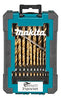 Juego De Brocas De Titanio Con 21 Piezas Para Metal, Makita D72447