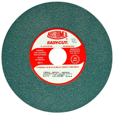 Rueda Abrasiva Grano 100 para Esmerilar Verde de 8 x 1 x 1 Austromex 244
