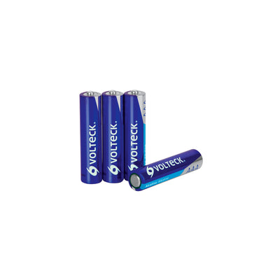 Blíster Con 4 Pilas Alcalinas Tamaño AAA, Volteck 46316