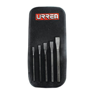 Juego de 5 Cinceles 1/4" - 1/2" Urrea 86C
