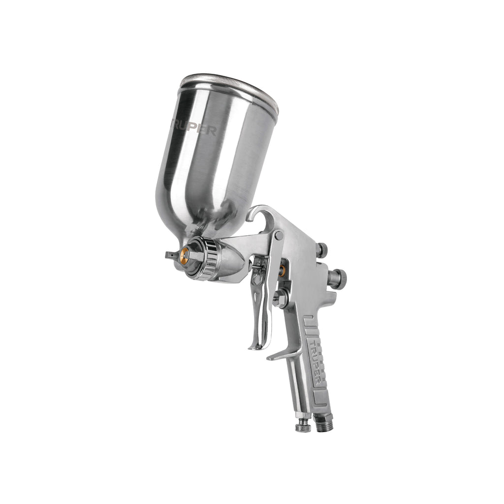 Pistola P/Pintar Gravedad LVMP Vaso Aluminio, 2 mm, Truper 13060
