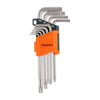 Juego De 9 Llaves Torx Largas Con Organizador Abatible, Truper 13647