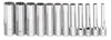 Juego De Dados Largos, Cuadro 1/4", 6 Puntas, 12 Piezas (4-14mm), Williams MSMD-12HRC