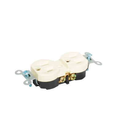 Contacto Dúplex Tapa Marfil Base Negra 15A 127V Surtek 136400