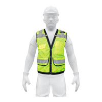 Chaleco Seguridad Reforzado Verde Con Bolsas, G, Expert 13483