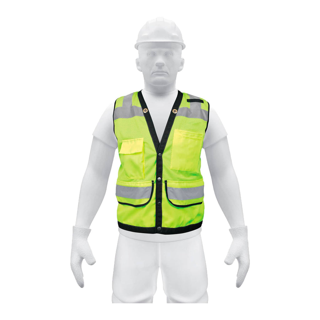 Chaleco Seguridad Reforzado Verde Con Bolsas, G, Expert 13483