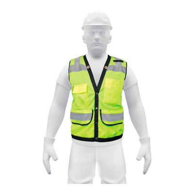 Chaleco Seguridad Reforzado Verde Con Bolsas, G, Expert 13483