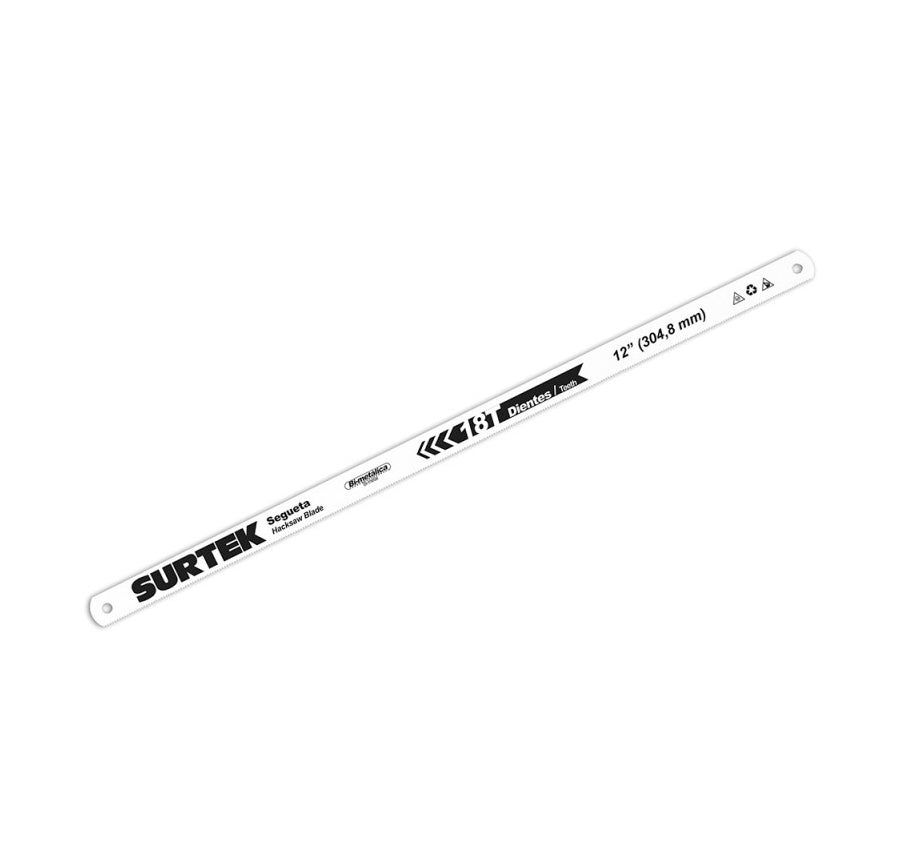 Segueta Bimetálica 12" 18dpp 2 Piezas, Surtek SBM182