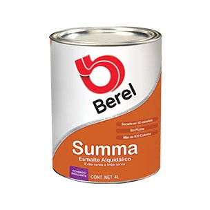 Cubeta Esm. Summa Blanco Satinado Secado Rápido, Berel 673-6