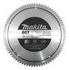 Sierra Circular 10" x 5/8" x 80 Dientes, CT TCG P/Alum. (Alto Rend.), Makita A-93887