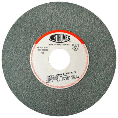 Rueda Abrasiva Grano 120 para Esmerilar Verde de 6 x 1 x 1 Austromex 234
