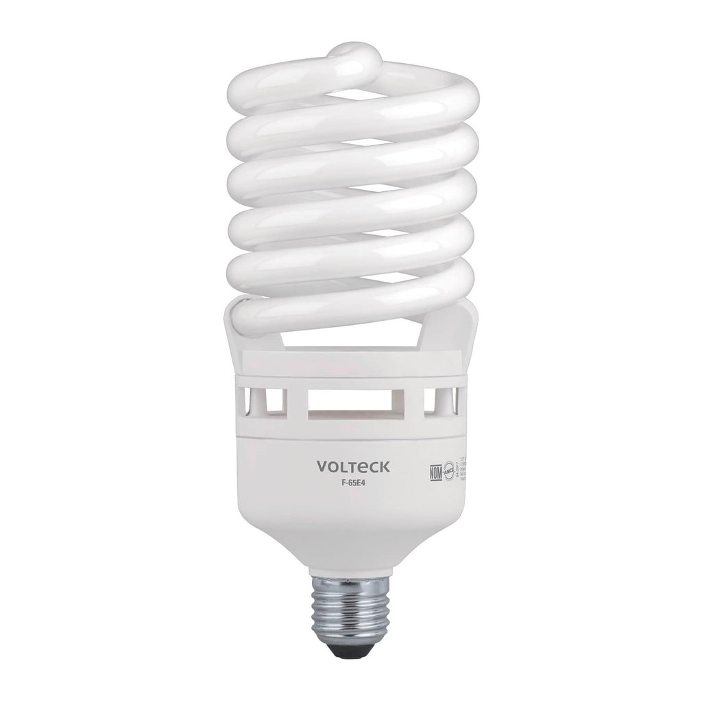 Lámpara Espiral T4 65 W Alta Potencia Luz De Día, Volteck 46830