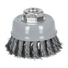 Carda Copa 3' Alambre Trenzado Fino, Multi-Rosca, Truper 100851