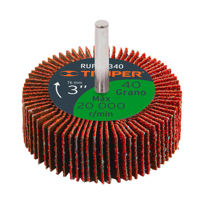 Rueda Flap De 3', Grano 40, Truper RUFLA-340