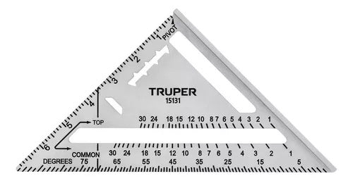Escuadra 7" De Aluminio Para Muros De Yeso, Truper 15131