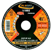 Disco Abrasivo para Corte de Aluminio de 4-1/2 x 0.06 x 7/8 Austromex 892