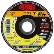 Disco Abrasivo Multipropósito 4-1/2 x 0.045 x 7/8 Austromex 708