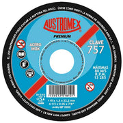 Disco Abrasivo para Corte de Acero Inoxidable de 4-1/2 x 0.05 x 7/8 Austromex 757***