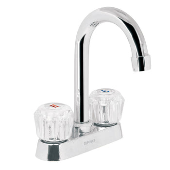 Mezcladora 4" Para Lavabo, Cuello Bar, Manerales De Acrílico, Foset 49277