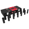 Juego De Dados Largos De Impacto, Cuadro De 1/2", Métricos En Caja, 13 Piezas, Urrea 7302MC