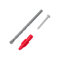 Kit De 20 Taquetes 1/4" Con Pijas #8 y 1 Broca 1/4", Fiero 40159