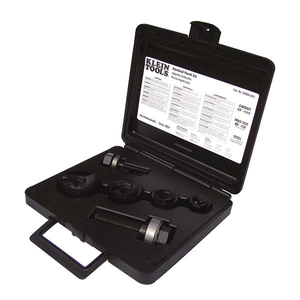 Juego De 4 Sacabocados KT De .50'' a 1.25'' En Estuche, Klein Tools 53900-SEN