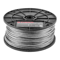 Cable Rígido 1/8" Acero 7x7 Recubierto PVC, 75 m, Fiero 44219
