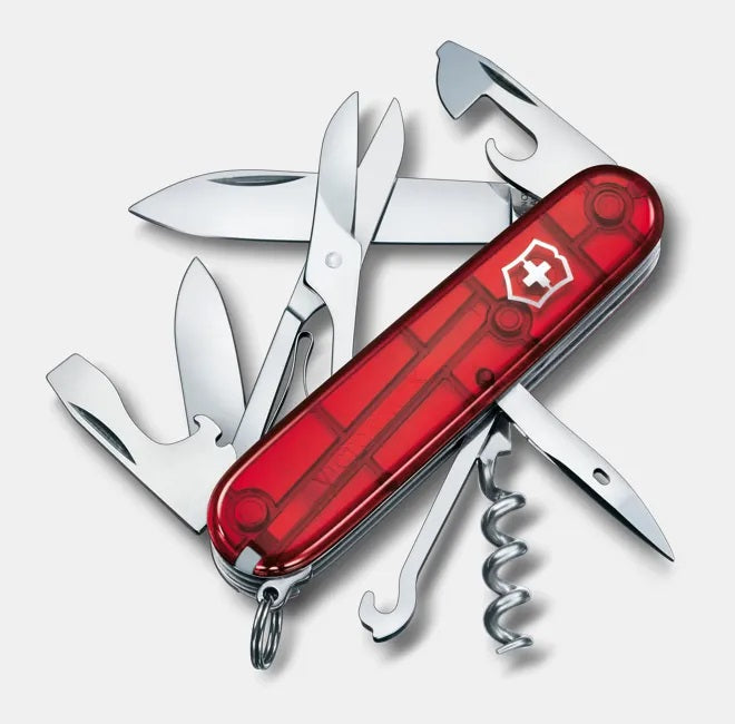 Hta Climber Roja Trasparente 14 Usos Victorinox 1.3703.T