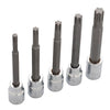 Juego De Dados Con Punta Ribe Cuadro De 3/8", 5 Piezas, Urrea 4991M5