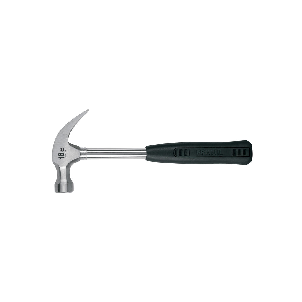 Martillo Pulido, 16 Oz, Uña Curva, Mango Tubular, Pretul 22270