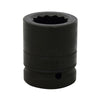 Dado de impacto cuadro de 1", 12 puntas, en pulgadas, 1-5/8" Urrea 10026T