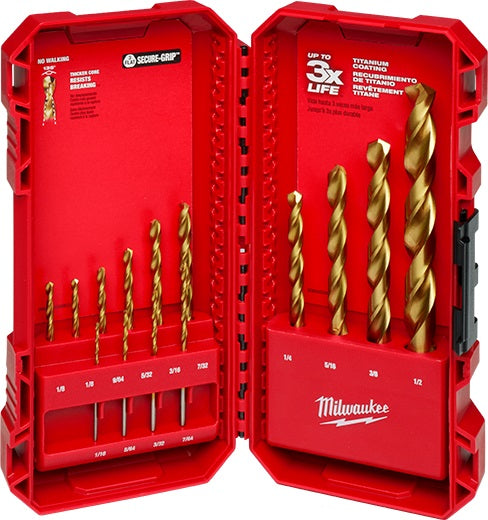 Juego de Brocas Thurderbolt Titanium, Milwaukee 48-89-0011