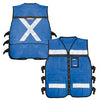 Chaleco De Seguridad Tipo Supervisor Abierto Con Reflejante Azul G, Urrea USCH42