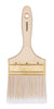 Brocha Cerdas Sintéticas 4" Corte Recto, Mango De Madera, Truper 13347