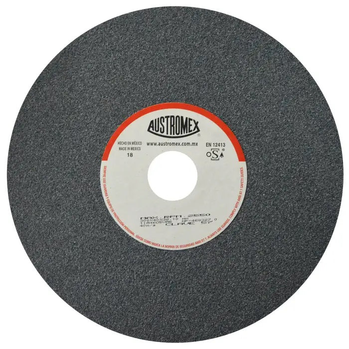 Rueda Abrasiva Grano 46 para Esmerilar Gris de 12 x 1-1/2 x 1-1/2 Austromex 57