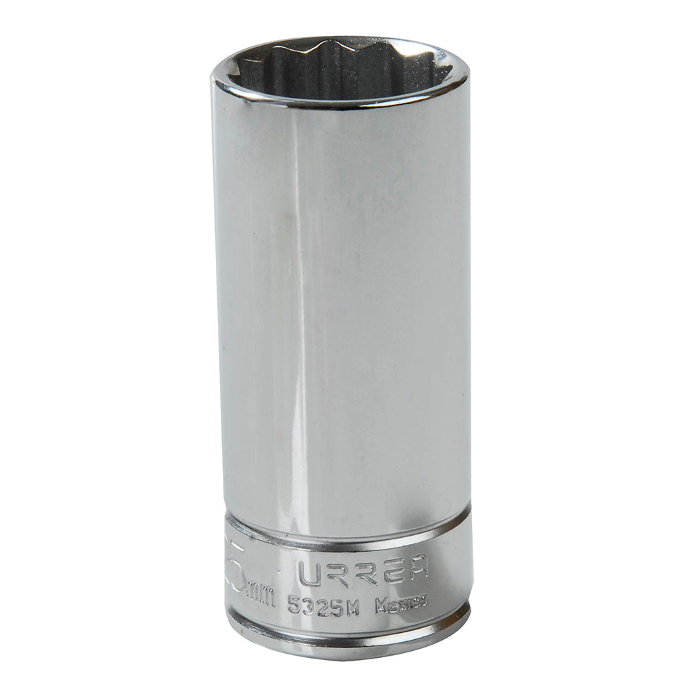 Dado de 12 Puntas Largo 25 mm Cuadro de 1/2" Urrea 5325M